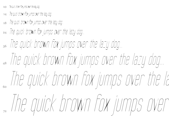 Tall Films font waterfall